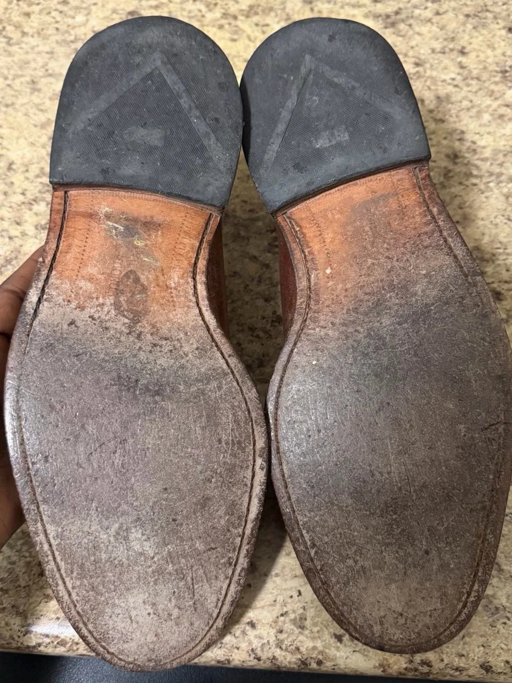 Allen Edmonds Lubbock 9 D Brown Leather Monk Strap Dress Shoes USA 8032 Oxfords